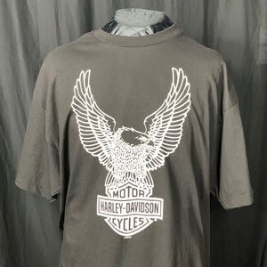 XXL Oconomowoc Wisconsin Harley Davidson Black&White Eagle T-shirt